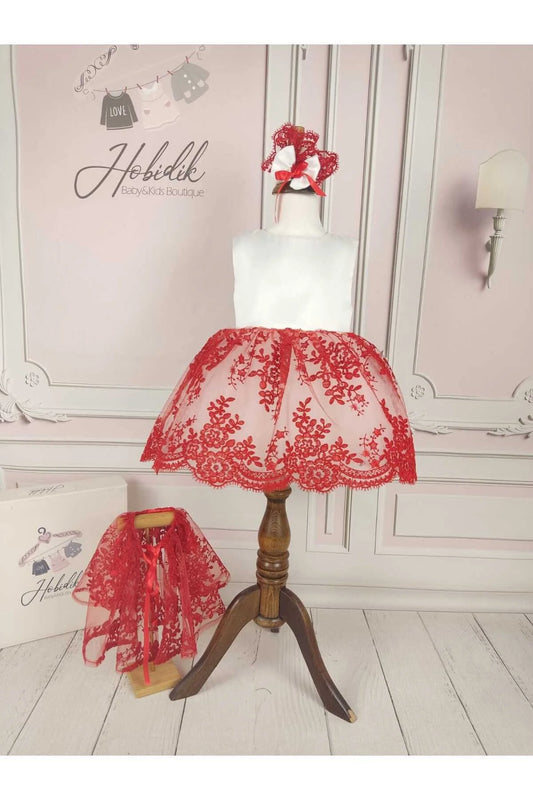 Red Lace Dress for Babies & Kids – Stylish and Eye-Catching for Special Occasions