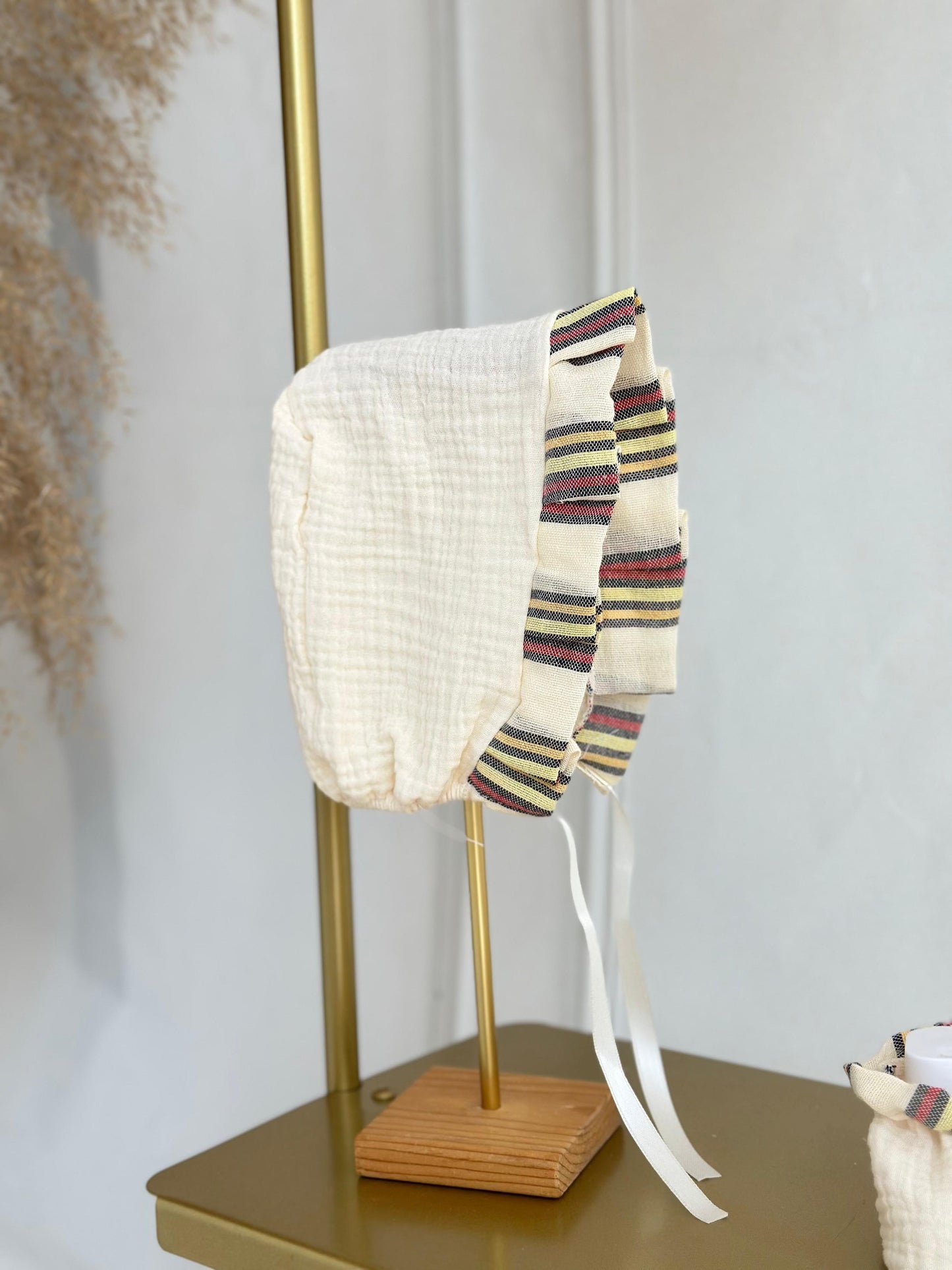 Kutnu Fabric Baby Boy Romper - Cream
