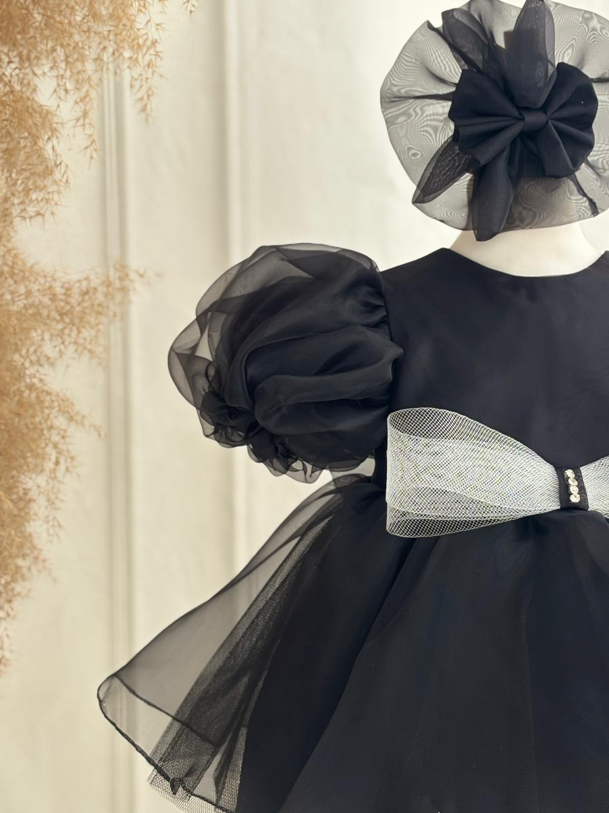 Black Organza Baby & Toddler Girl Dress | Elegant Special Occasion Outfit