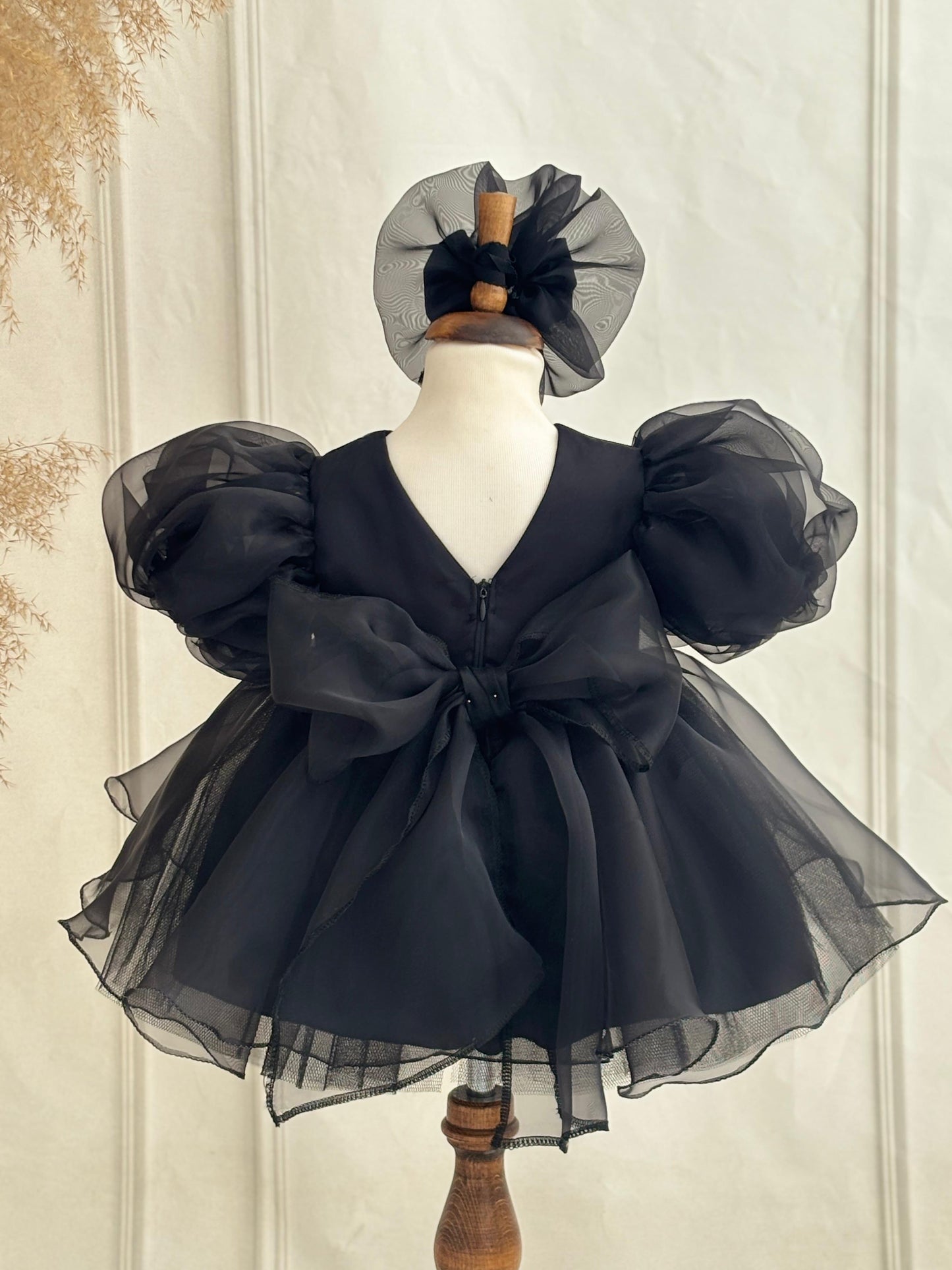 Black Organza Baby & Toddler Girl Dress | Elegant Special Occasion Outfit
